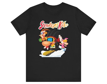 Snowboard Kids N64 Retro Style Cover Art Unisex Jersey Short Sleeve Tee Nostalgic 90s Great Gift for Gamers and Collectors