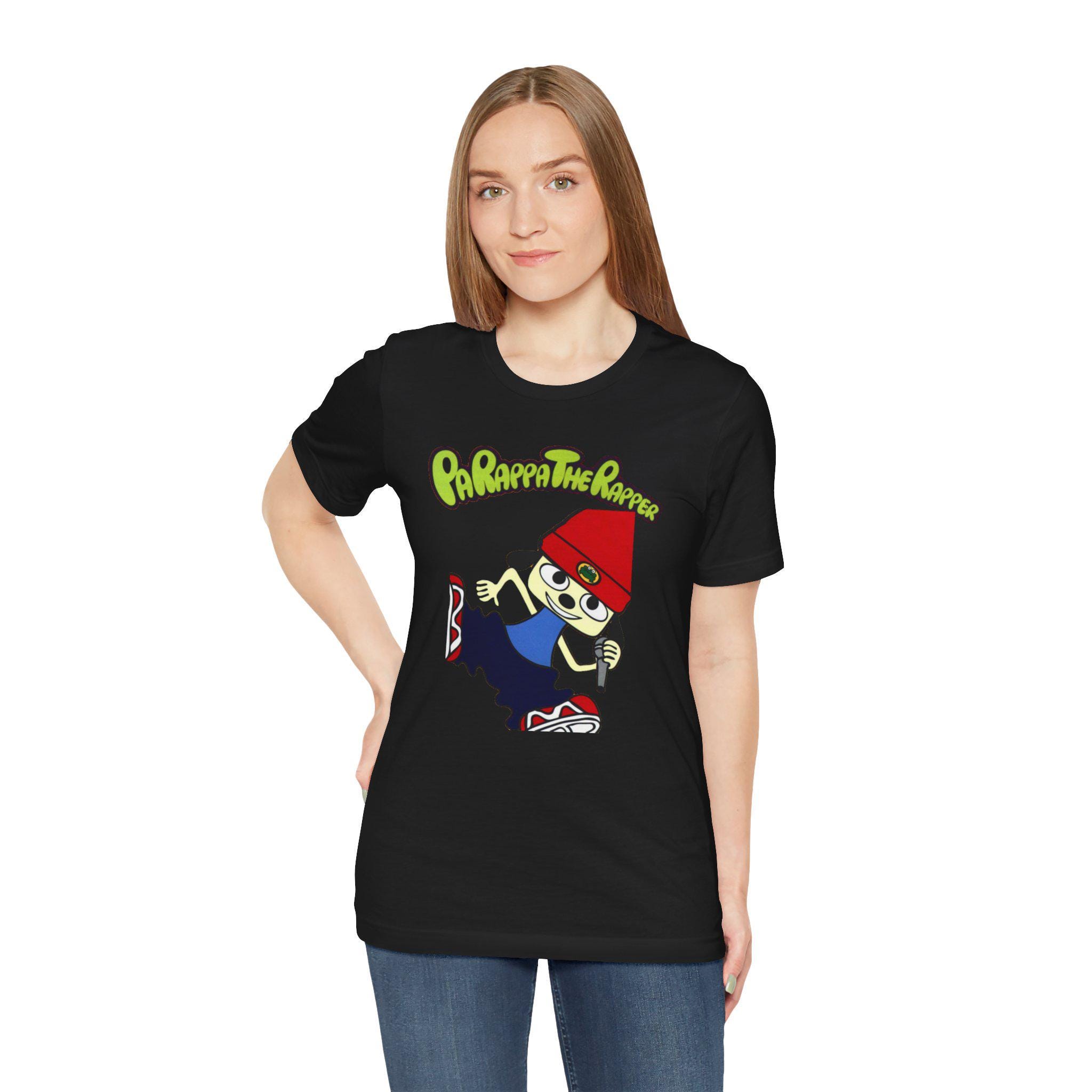 Parappa the Rapper PS1 Cover Art Retro Style Unisex Short Sleeve