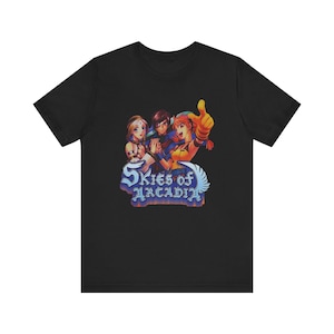 Skies of Arcadia Sega Dreamcast Cover Art Retro Style Unisex Short Sleeve TShirt