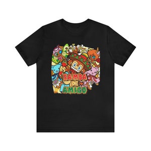 Samba De Amigo Sega Dreamcast Cover Art Style rétro unisexe T-Shirt à manches courtes