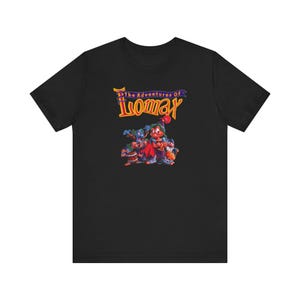 The Adventure of Lomax PS1 Retro Style Cover Art Unisex Jersey Short Sleeve Tee Nostalgic Great Gift For Gamers and Collectors