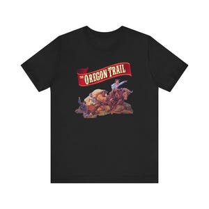 The Oregon Trail 90s Retro Style Cover Art Unisex Jersey Short Sleeve Tee Nostalgic Childhood Great Gift For Gamers and Collectors