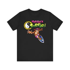 Town & Country Surf Designs Thrilla&#39;s Surfari Retro Style Unisex Jersey Short Sleeve Tee Great Gift for Gamers and Collectors