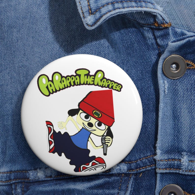 Gift Netted Rapper Cover Parappa the Rapper PS1 Cover Art Logo Retro Style 3