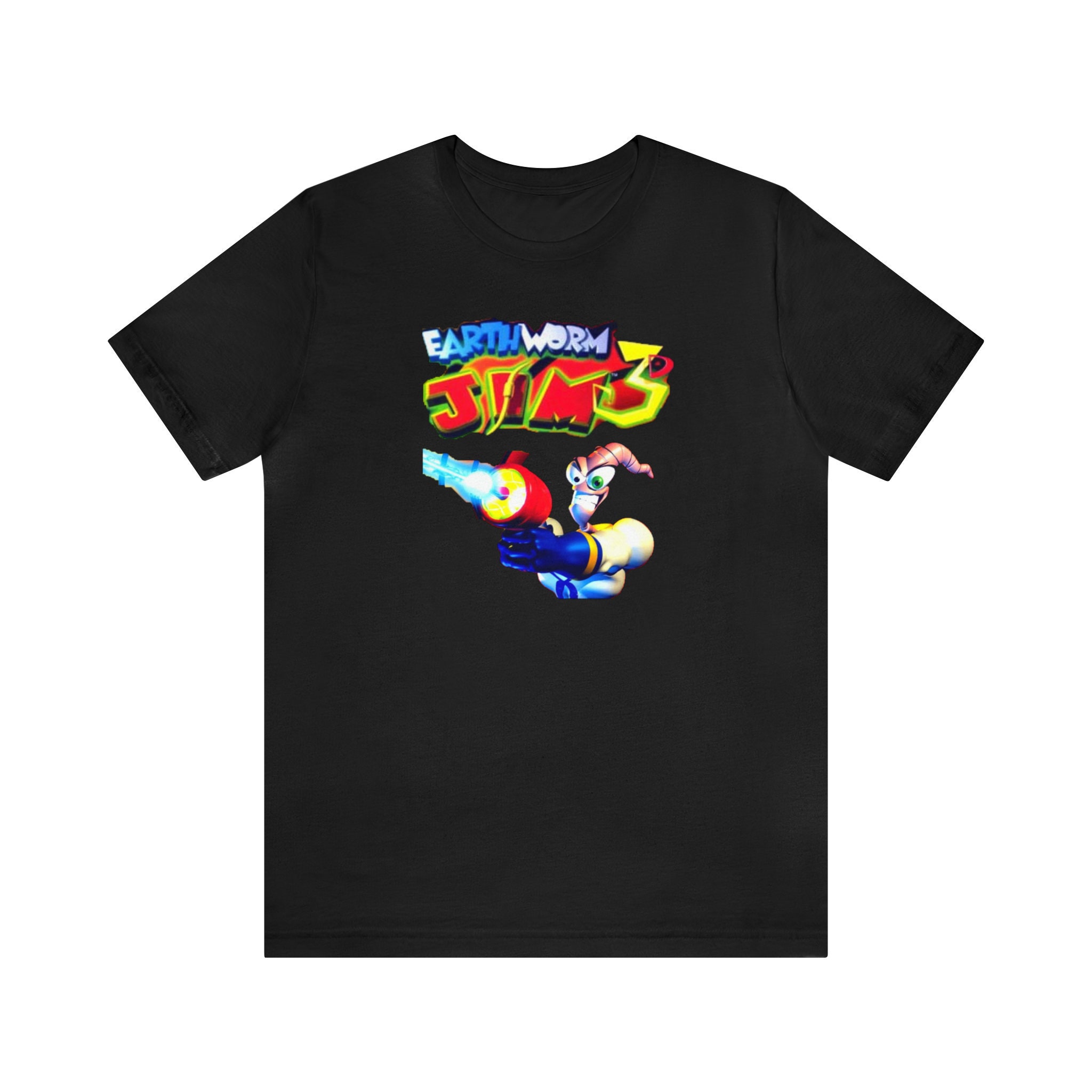 T-shirt Earthworm Jim Vintage - Heroes - Unisexe Adulte - 100% Coton - NEUF