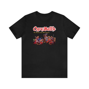 Ogre Battle The March of The Black Queen SNES Cover Logo Art Retro Style Unisex Short Sleeve Tee T-Shirt Great Gift for Gamers Collectors