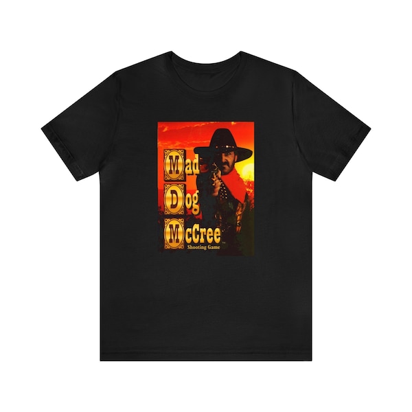 Mad Dog McCree Sega CD Cover Art Retro Style Unisex Short Sleeve T Shirt