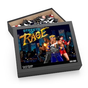 Streets Of Rage SEGA Genesis Videogioco anni '90 Pixel Art Puzzle da 252-500 pezzi Ottimo regalo per giocatori e collezionisti retrò
