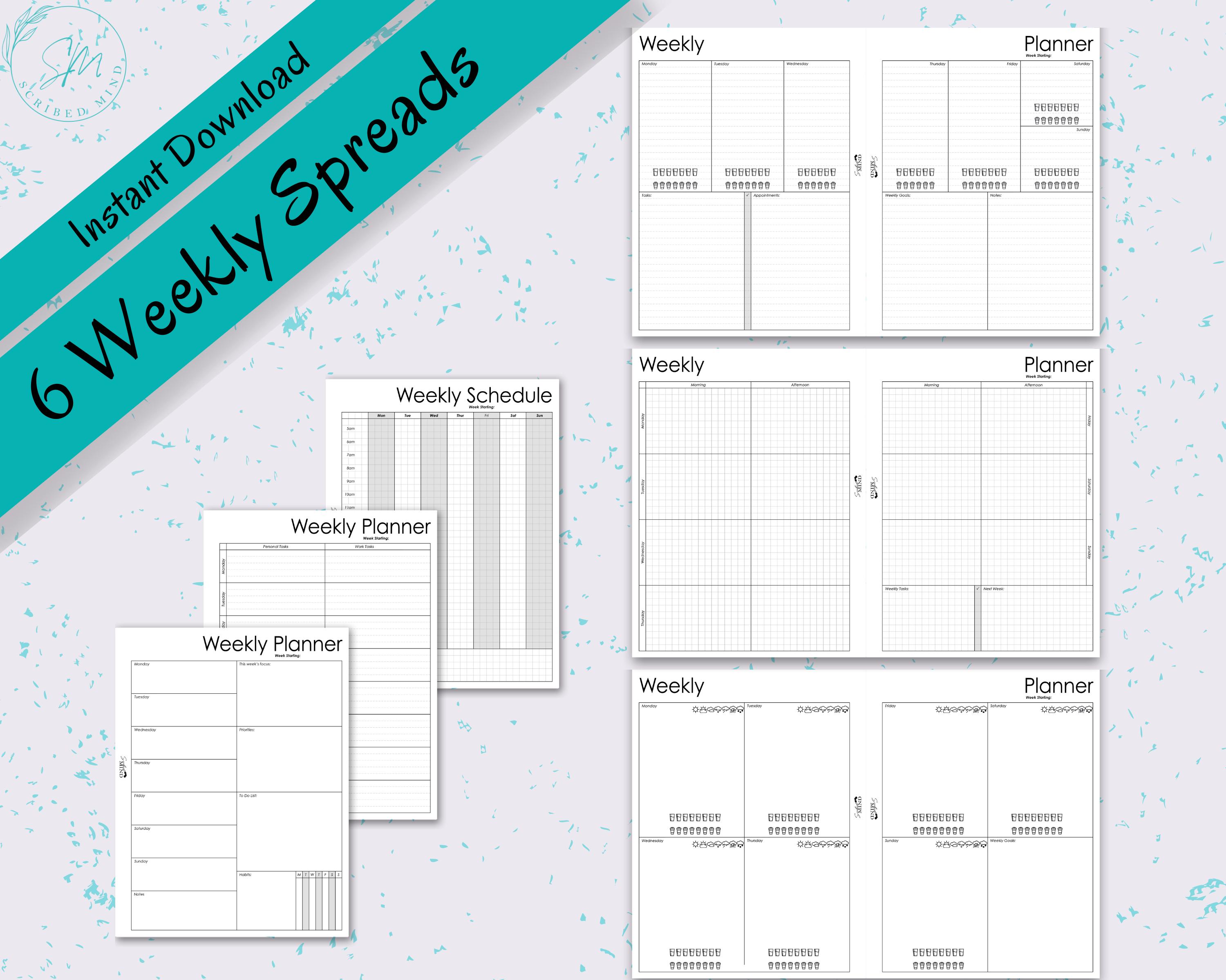 Classic Happy Planner Printable Planner Bundle - Daily, Weekly, Monthly ...