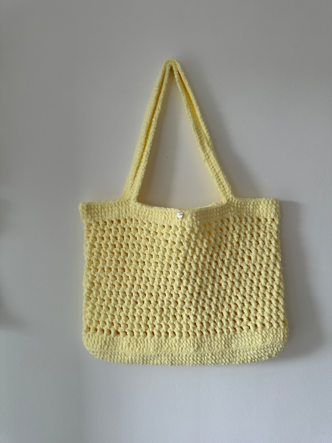 Crochet Yellow Beach Bag, Gift for Mum, Gift for Friend, Beach Bag