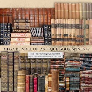 Antike Buchrücken. Verschnörkelte Buchhülle. Altes Buch,BuchTapete. Buchcollage. Miniatur Buch,digitaler Download,vintage Buch,Druckbare Buchhülle