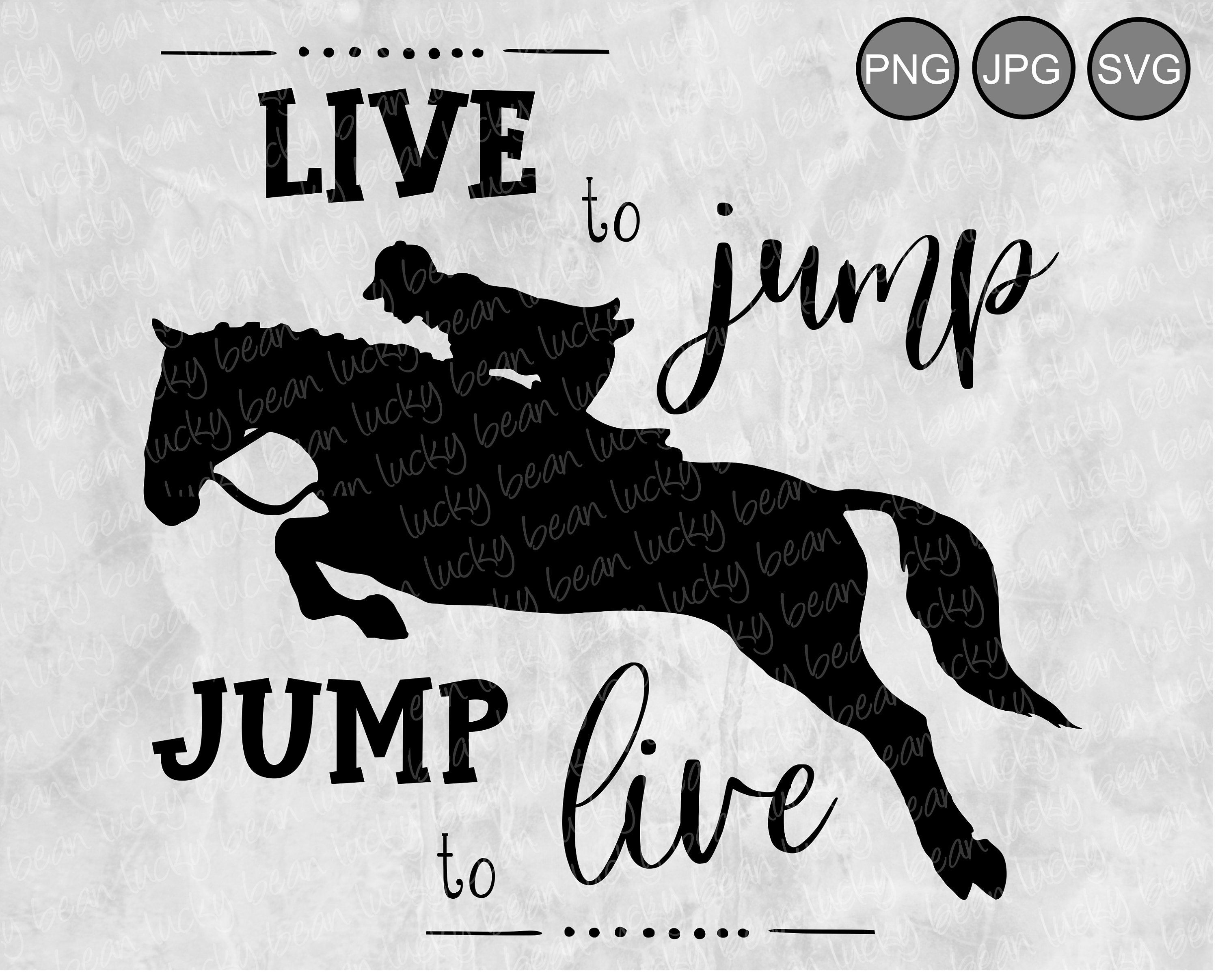 Horse Jumping Stencil