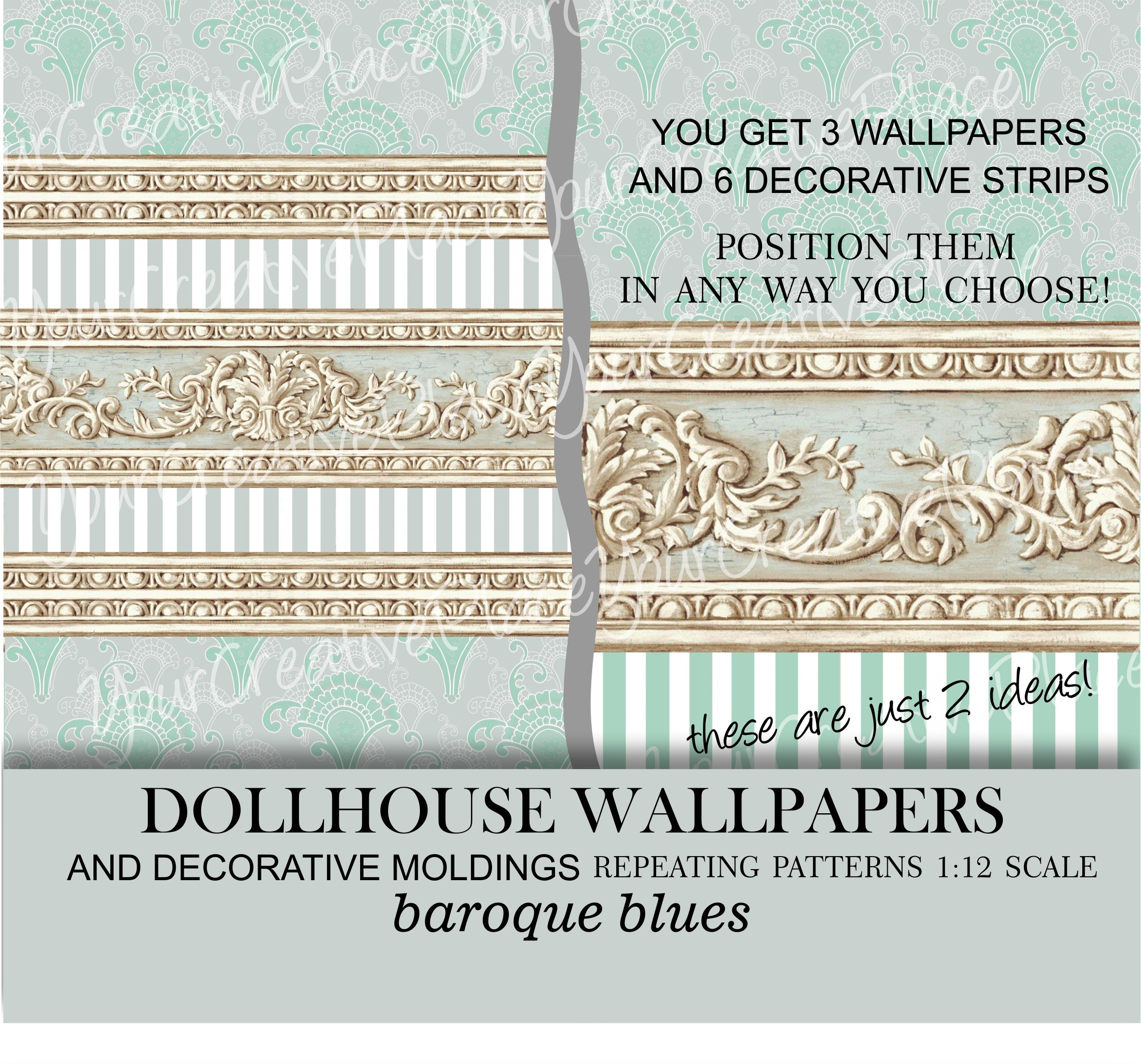 UPC 091212616806 - Brewster Vicky White Victorian Floral Border