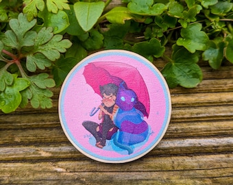Catra and Melog wooden pin | Shera SPOP pin | Eco Pin