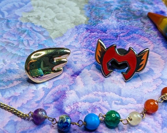 Catradora mini enamel pins | Shera pin | Catra Adora | Mask | Wing pin