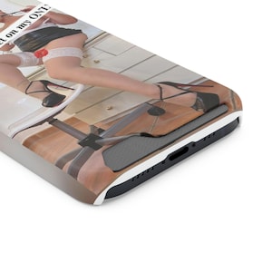 Glamour Holly McGuire, mannequin actrice glamour, étui pour portable avec porte-cartes