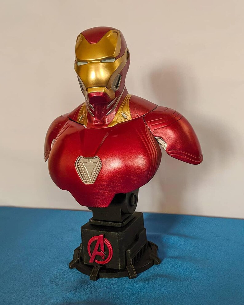 Iron Man Mark 50 Bystfigur 3D-resintryck 4K bild 4