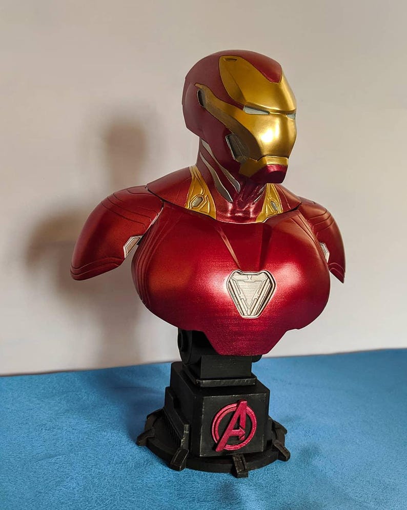 Iron Man Mark 50 Bystfigur 3D-resintryck 4K bild 2