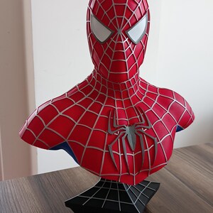 Tobey Maguire Spiderman Bust Figure 3D Resin Print 4K image 10