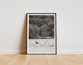 Surf en Hiriketiya, Sri Lanka / Fotografía de viajes / Impresión / Arte digital para pared / Decoración del hogar