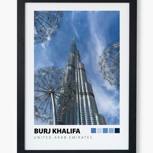 Burj Khalifa, Dubai | Colour Palette - Digital Prints - Travel Photography - Travel Poster - Home Décor