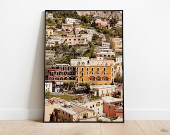 Positano, Italia / Fotografía de viaje / Impresión / Arte digital para pared / Decoración del hogar
