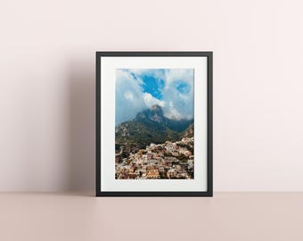 Positano, Italia / Fotografía de viaje / Impresión / Arte digital para pared / Decoración del hogar