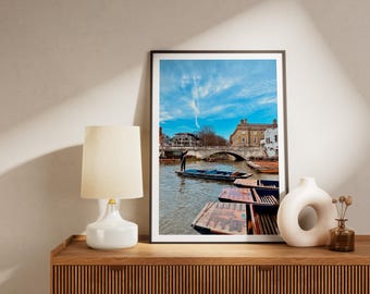 Cambridge, Reino Unido / Fotografía de viajes (impresión) / Arte digital para pared (descarga) / Decoración del hogar