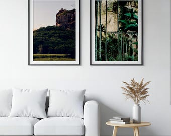Sri Lanka - Juego de 2 láminas / Fotografía de viajes / Arte digital para pared / Decoración del hogar