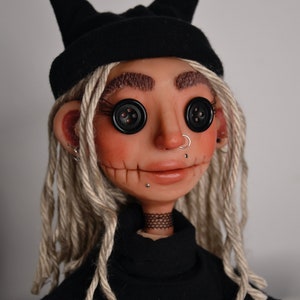 Custom doll - Coraline inspired doll - Mini Me