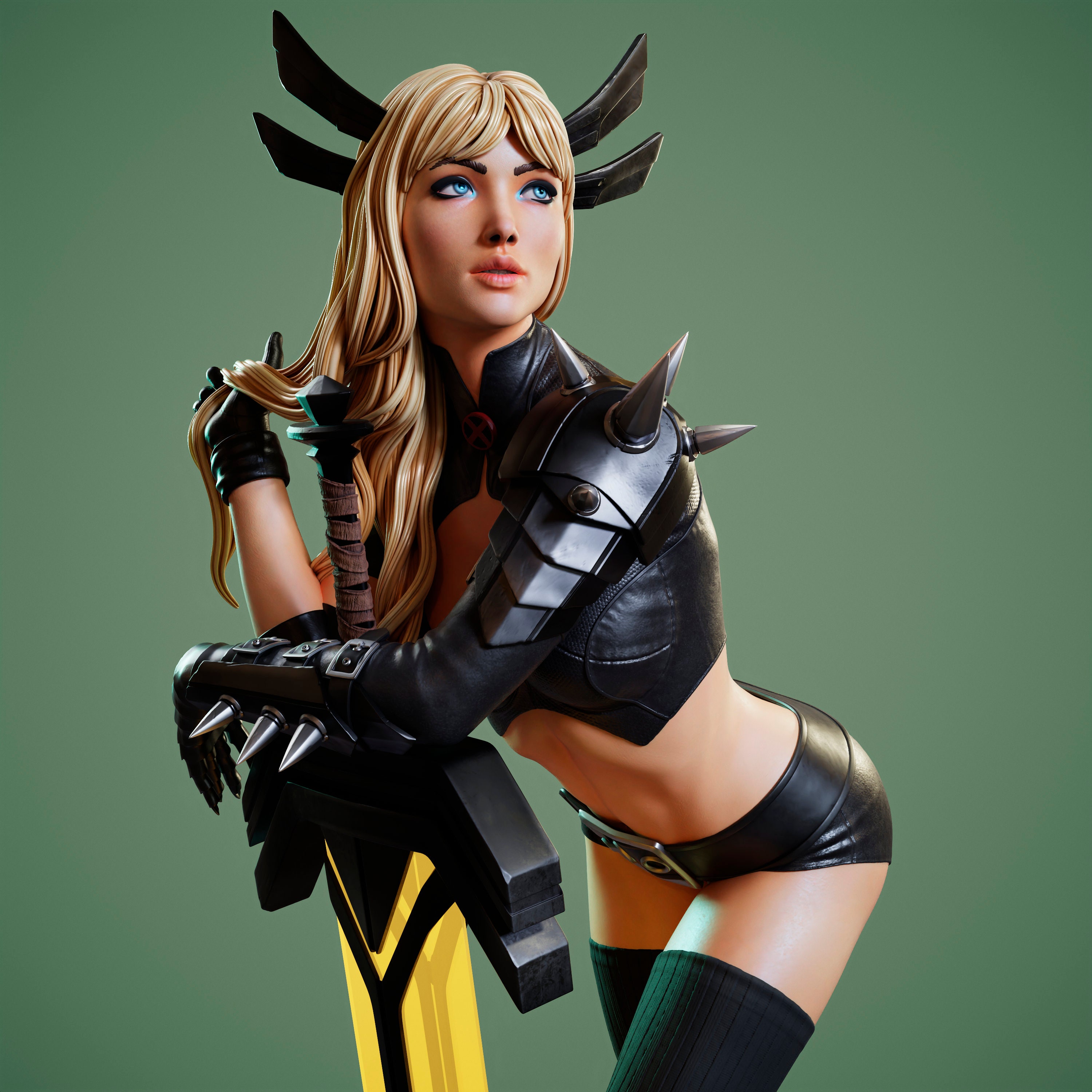 Marvel X man: The New Mutants Magik Cosplay Costume