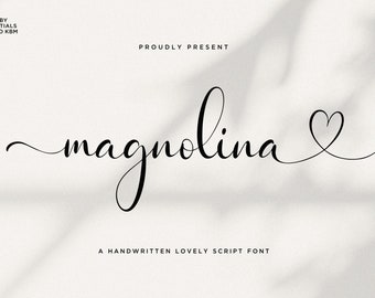 Kalligraphie-Schriftart, digitale Schriftart, handschriftlich, feminin, Cricut, Skript, Hochzeitsschriftart, Procreate, Canva, Schriftherz