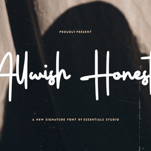 Allwish Signature Font: Elegante Kalligraphie Schrift (kommerzielle Nutzung)