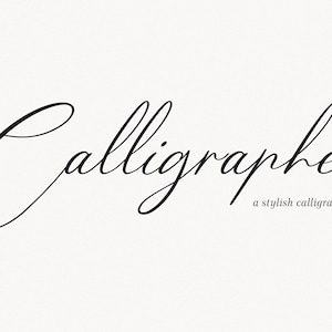 Modern Calligraphy Font: Handwritten Script for Wedding Design