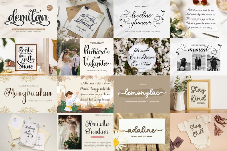 Font Bundle - Handwritten Script Font, Calligraphy Fonts, Fonts for Cricut, Templett Font, Canva Font, SVG, Commercial Use Fonts, Crafting fonts, Best Seller Font, Plotter, Plot, Best Svg, Font, Cricut, Farmhouse font, Popular Fonts, Wedding Font