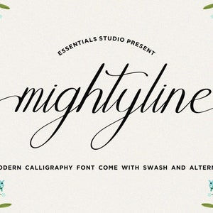 Script font, Calligraphy Font, Font with Tails, Long Swoosh Font, Cursive Font, Wedding Font