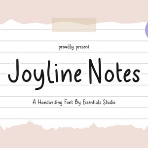 joyline notes フォント - 手書きフォント、手書きフォント、Cricut フォント、クラフター用フォント、Procreate フォント、Cricut 用フォント、notes、