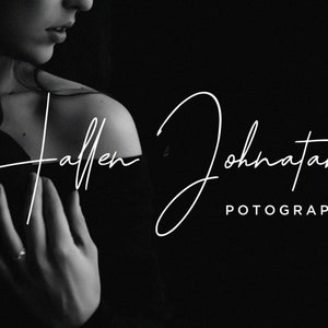 Stylish Signature Font: Calligraphy Script for Cricut (Commercial Use)