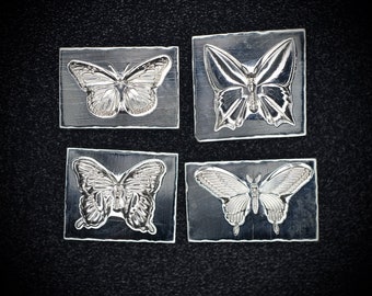 Placa de granalha Gemina Mini Butterfly | Placa de granalha de aço | Ferramentas para joalheria | Matrizes de impressão para joalheiros, ourives e fabricantes de joias