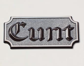 Gemina Cunt Plaque Impression Die | Steel Shot Plates | Jewellery Making Tool | Impression Dies for Jewellers, Silversmiths, Jewelry Makers