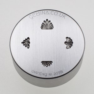 Gemina Mini Fans Shot Plate | Steel Impression Die | Gemina Jewellery Tools | Impression Dies for Jewellers, Silversmiths, Jewelry Makers