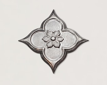 Gemina Pointed Quatrefoil Impression Die | Steel Shot Plate Jewelry Making Tool | Impression Die for Jewellers, Silversmith & Jewelry Maker