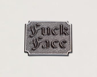 Gemina Fuck Face Impression Die | Steel Shot Plates | Jewellery Making Tool | Impression Dies for Jewellers, Silversmiths, Jewelry Makers
