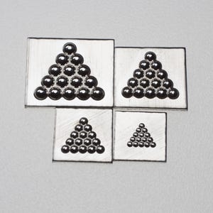 Gemina Mini Tri-Granules Shot Plate | Steel Shot Plate Jewelry Making Tools | Impression Dies for Jewellers, Silversmiths & Jewelry Makers