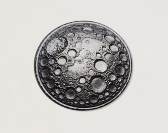 Gemina Large Cheese Moon Impression Die | Steel Shot Plates Jewellery Tools| Impression Die for Jewellers, Silversmiths, Jewelry Makers