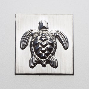 Gemina Facetted Turtle Impression Die | Steel Shot Plate Jewelry Making Tools | Impression Dies for Jewellers, Silversmiths & Jewelry Makers