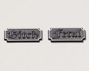 Gemina Bitch & Feral Duo Shot Plate | Steel Shot Plate | Jewellery Making Tool | Impression Dies for Jewellers, Silversmiths, Jewelry Makers