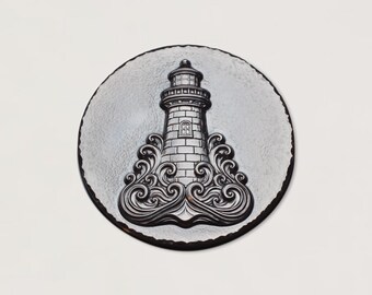 Gemina Stormy Lighthouse Impression Die | Shot Plate | Gemina Jewellery Tools | Impression Dies for Jewellers, Silversmiths & Jewelry Makers