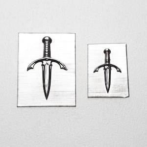 Gemina Dagger 1 Duo Shot Plate | Steel Shot Plates | Jewellery Making Tools | Impression Dies for Jewellers, Silversmiths & Jewelry Makers