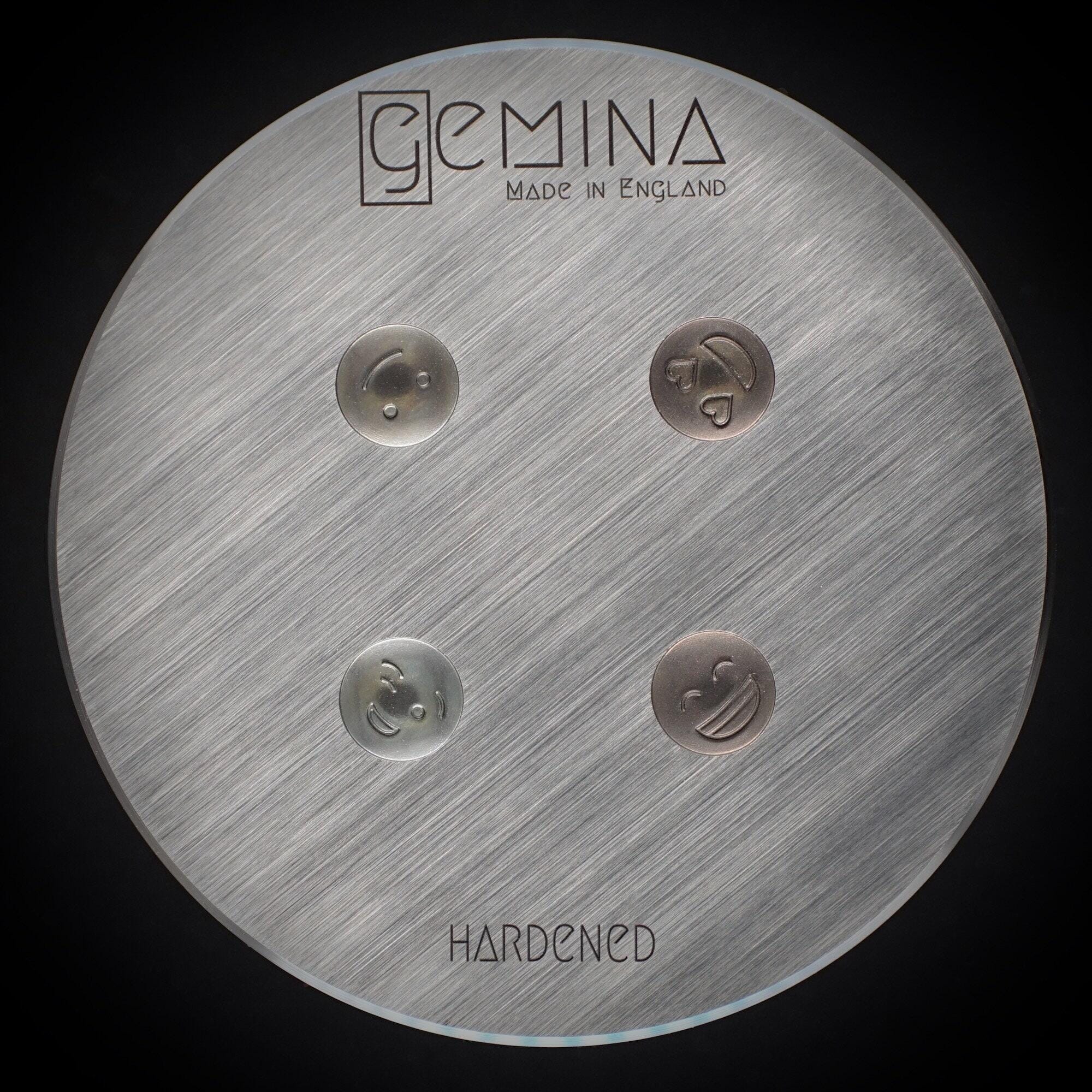 Gemina 強化ミニ絵文字ショットプレート | スチールショットプレート 